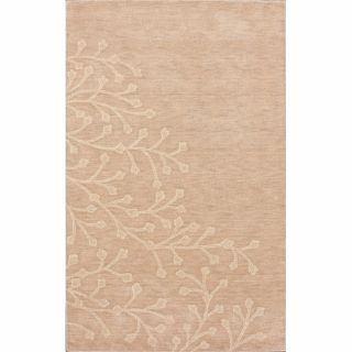Handmade Floral Natural Wool Rug (5 x 8) Today $188.99