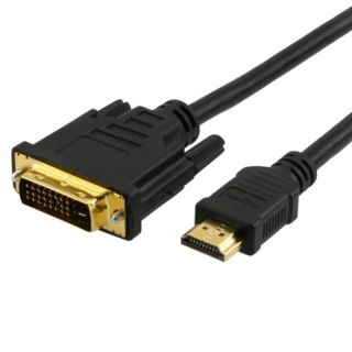 BasAcc 6 foot Male to Male HDMI to DVI Cable Today $4.99