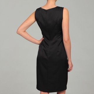 Jones New York Womens Black Ruched Dress