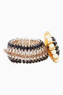Marni Gold Swarovski Crystal Flower Bracelet for women
