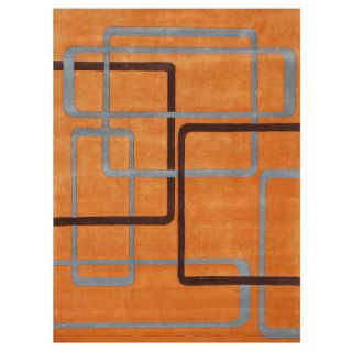 Handmade Orange Wool Rug (5 x 8) Today $195.99 5.0 (1 reviews)