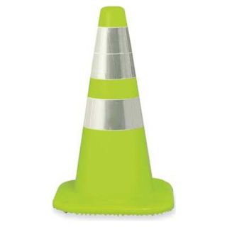 Jackson Safety 101657700 Traffic Cone, 36 In.Fluorescent Lime