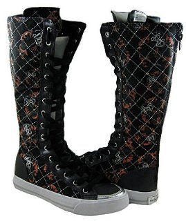 Womens Monamour Black Orange Silver Boots Shoes US Size 7.5 Shoes