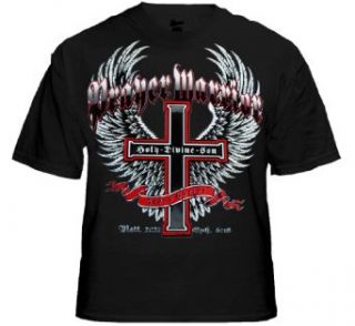 Prayer Warrior Religious Biker Shirt (B#232) Clothing