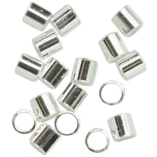 Silver Plated Metal Findings Crimp Bead 75/Pkg Today $5.19