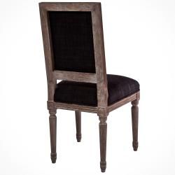 Dark Grey Weathered Oak Dining Chairs (Set of 2)