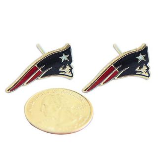 New England Patriots Stud Logo Earrings