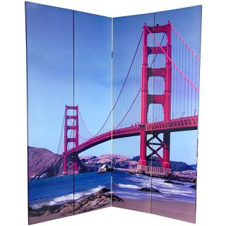 Canvas Double sided 6 foot Bridges Room Divider (China)