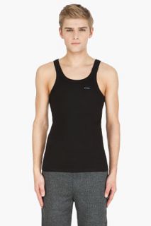 Diesel Black Umtk bale Tank Top for men