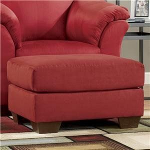 Darcy Salsa Red Ottoman by Famous Brand