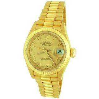 Pre owned Rolex Lady Womens 18k Yellow Gold Watch