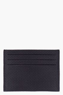 Givenchy Black Perforated Leather Cardholder for men