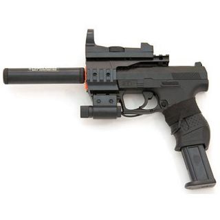 Spring James Bond Pistol FPS 150 Red Dot Silencer Airsoft Gun
