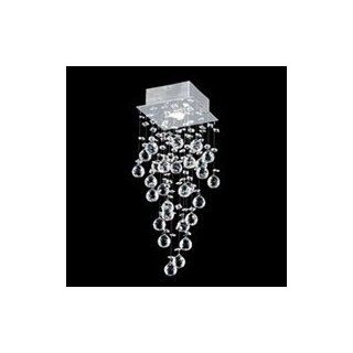 Nulco Lighting Chandeliers 242 08 91 TO Chrome Lead Crystal With Topaz