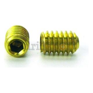 DrillSpot 0151351 #4 40 x 1/8 Brass Cup Point Socket Set Screw Be