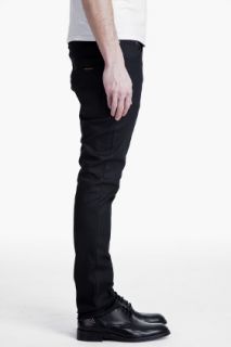 Nudie Jeans Slim Jim Dry Black Coated for men