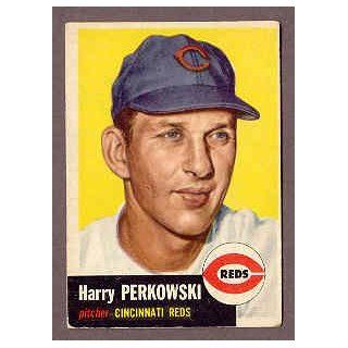 1953 Topps #236 Harry Perkowski Reds VG EX 131977 Kit