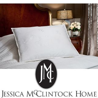 Jessica McClintock Embroidered 375 Thread Count White Down Pillow