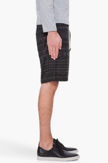 Shades Of Grey By Micah Cohen Black Casual Sweat Shorts for men