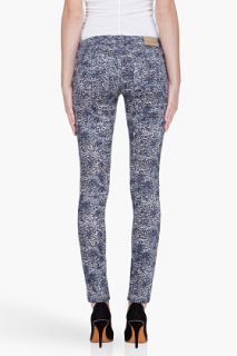 Iro Navy Leopard Janina Jeans for women