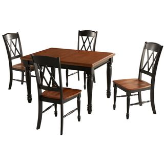 Monarch Rectangular Dining Table and 4 Double X back Chairs
