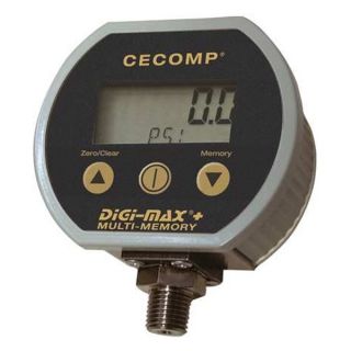 Cecomp DPG2000BBLD4M80 1000PSIG Digital Pressure Gauge, 3 In, 0 1000PSIG