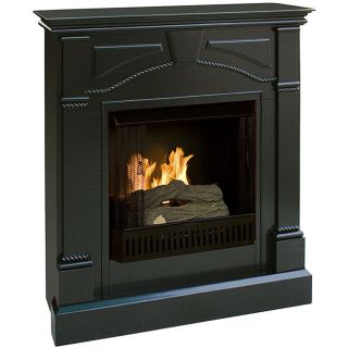 Macon Black Gel Fuel Fireplace
