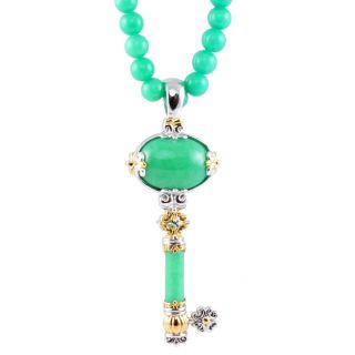 Michael Valitutti Two tone Green Jade Key Necklace Today $99.99