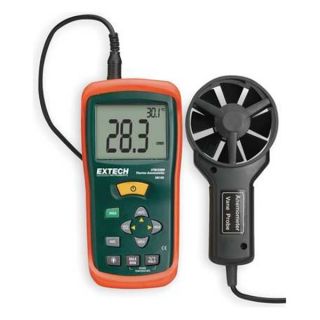 Extech AN100 Anemometer, Thermo, 80 To 5900 FPM