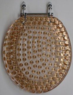 REAL U.S. PENNIES COINS MONEY LUCITE RESIN TOILET SEAT