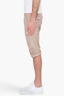 G Star Taupe Combat Surfer Shorts for men