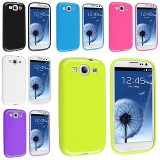 BasAcc TPU Rubber Case Set for Samsung Galaxy S III/ S3