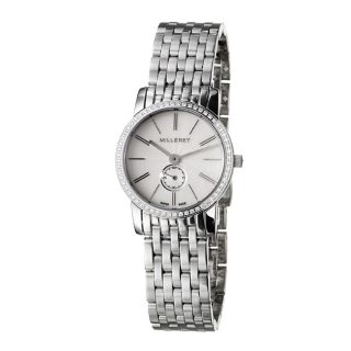 Milleret Womens Classic Stainless Steel Diamonds Watch