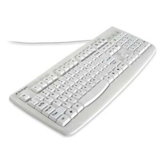 Kensington K64406US Keyboard. Antimicrobial. White
