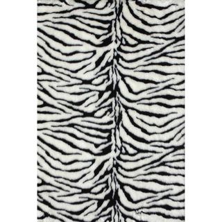 Jungle Zebra Print Rug (2 x 3)