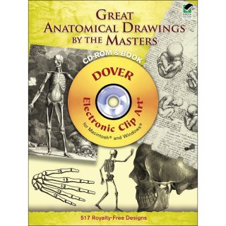 Dover Publications Great Anatomical Drawings By The Masters Cd Rom