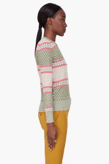 Suno Olive Stacked Box Sweater for women