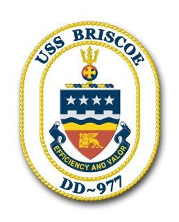 US Navy Ship USS Briscoe DD 977 Decal Sticker 3.8  