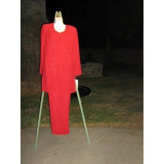  Red Embellished Pantsuit   Size 12   $139.99 
