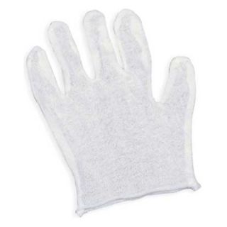 Condor 4JC97 Glove Liners, White, Cotton, Men's, PK12