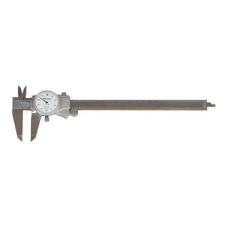 Mitutoyo 505 676CERT Dial Caliper w/Cert, 8 In, 0.100/Rev