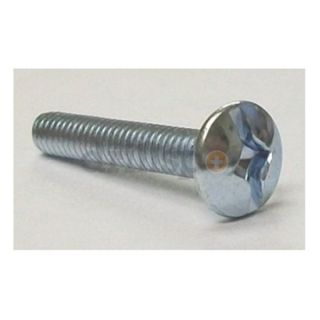 Round Head Slotted Square Combo Drive Machine Screw Zinc, Pack of 100