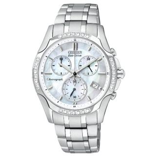 Citizen Womens Stainless Steel Eco Drive Chronograph Watch