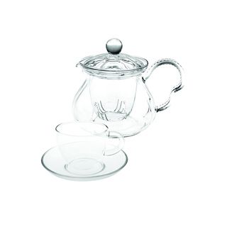 Tea Beyond Hand Crafted Glass Non dripping Teapot Fairy Gift Set