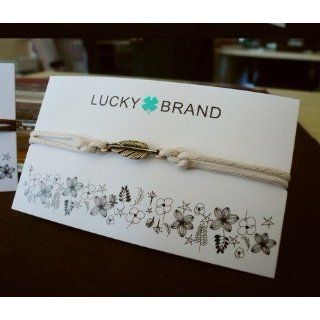 Lucky Brand Simple Feather Vintage inspired Bracelet