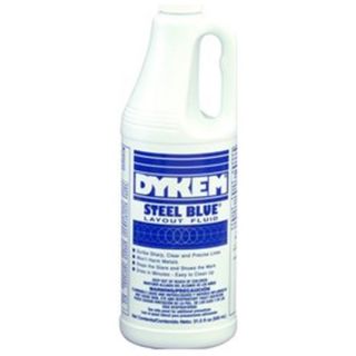 Dykem 0303113 930 mL DX 100 Bottle Steel Layout Fluid Blue, Pack of 12