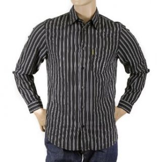 Armani Jeans black striped shirt Clothing