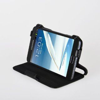 Ultra Slim Samsung Galaxy Note 2 N7100 horizontal Leder Tasche Case