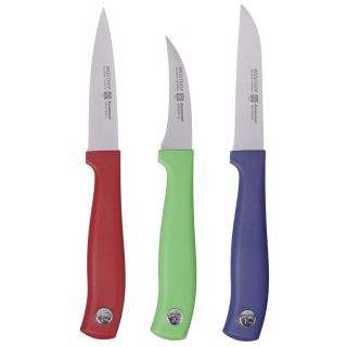 Wusthof 3 piece Colored Stainless Steel Paring Knife Set MSRP $36.00