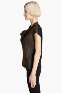 Graham & Spencer Oversized Leather Top for women
